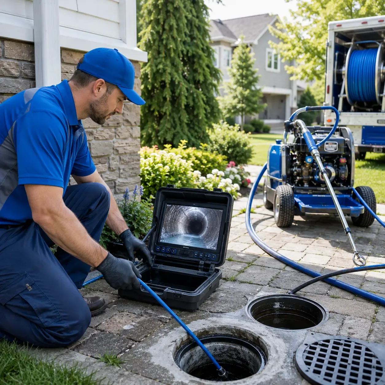 Outdoor drain cleaning professionals serving Crowder, OK
