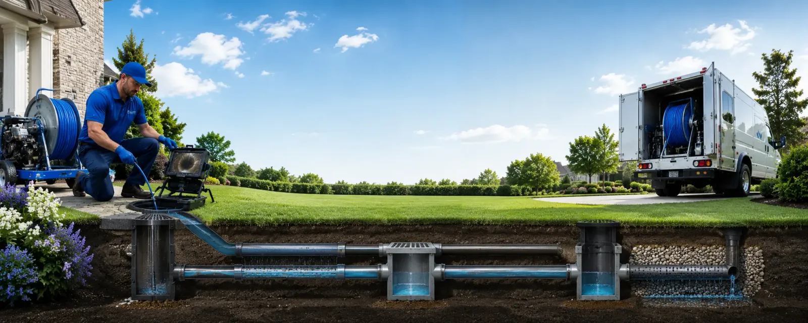 Outdoor drain cleaning information for Crowder, OK